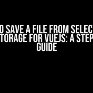 How to Save a File from Selector to CPanel Storage for VueJS: A Step-by-Step Guide